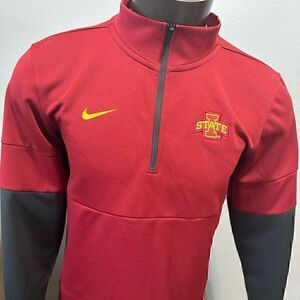 Nike DriFit Mens Small Iowa State Cyclones Half ZIP